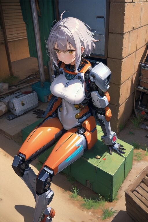 銀髪アンドロイドさん2
