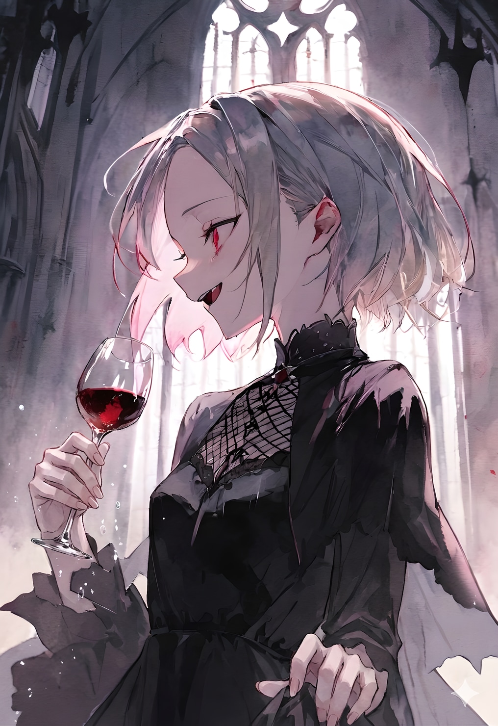 乾杯は血の滴り | の人気AIイラスト・グラビア