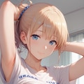 Tシャツからポロリ 2枚目