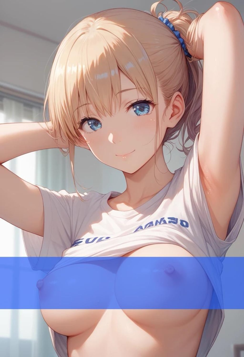 Tシャツからポロリ