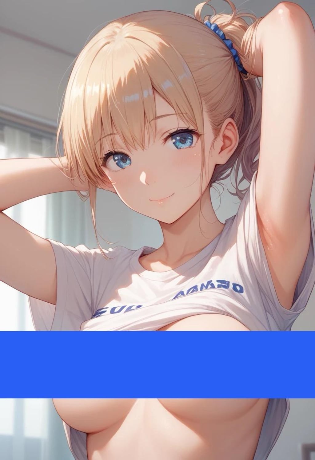 Tシャツからポロリ