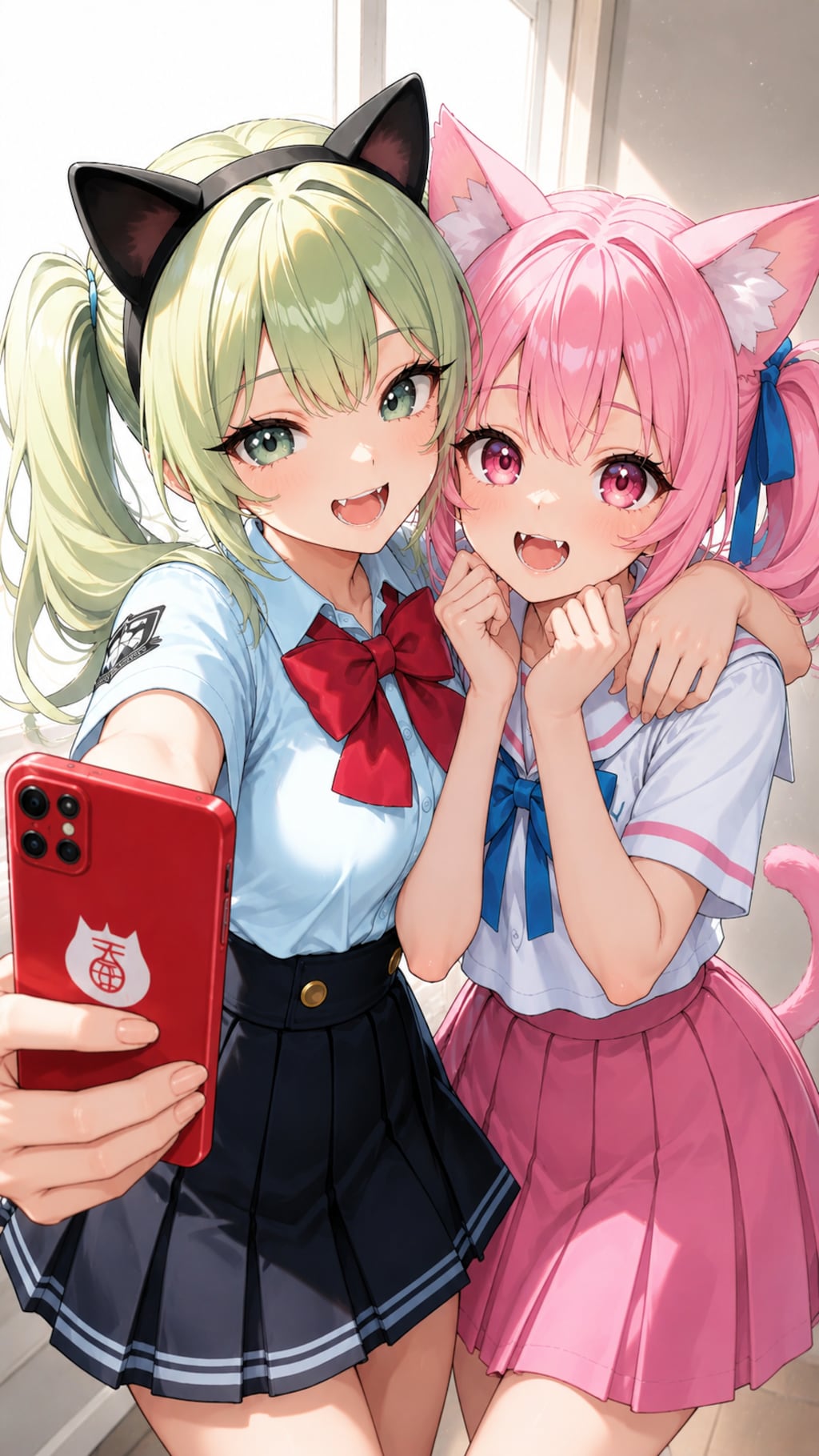 ねこちゃんと一緒にパシャリ📱