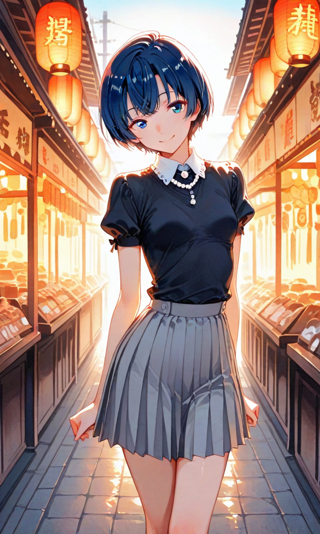 お店を散策柑菜ちゃん