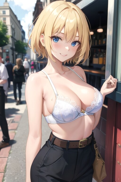 ブリティッシュセクシーバーオーナーのブラ姿