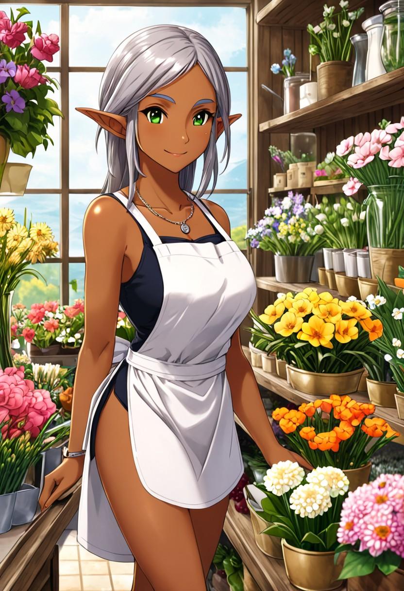 ダークエルフの花屋さん