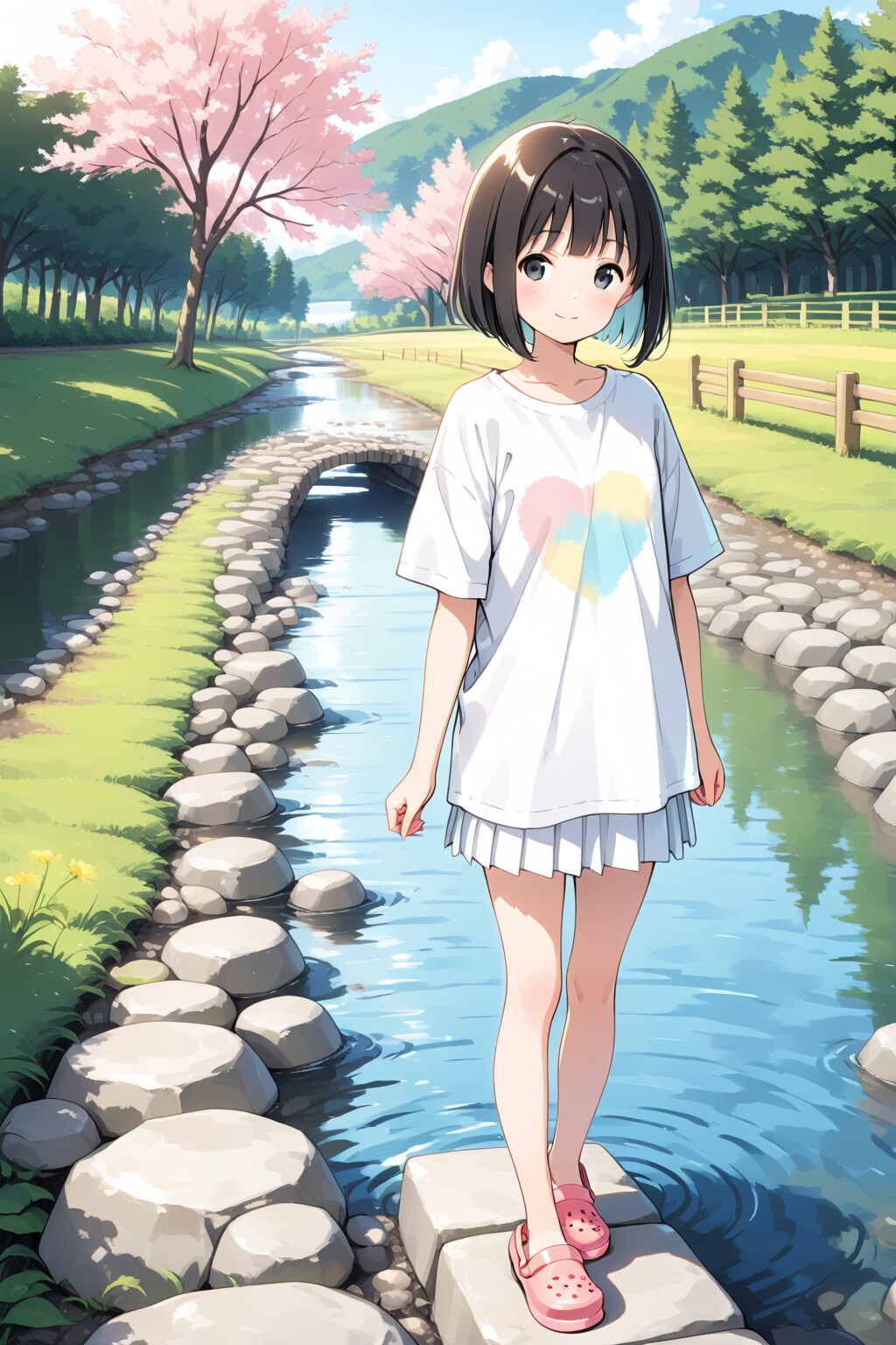 最近暑くて川に行きたい