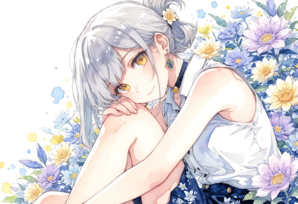看板娘　flowers