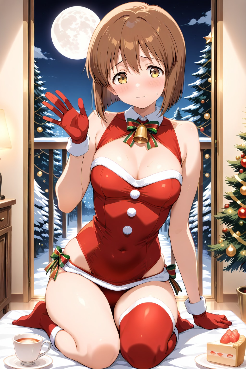セクシーサンタ衣装のゆきぽ
