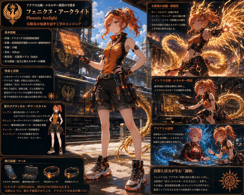 🛡️【夏のコーディネート】フェニクス・アークライト (Phoenix Arclight)