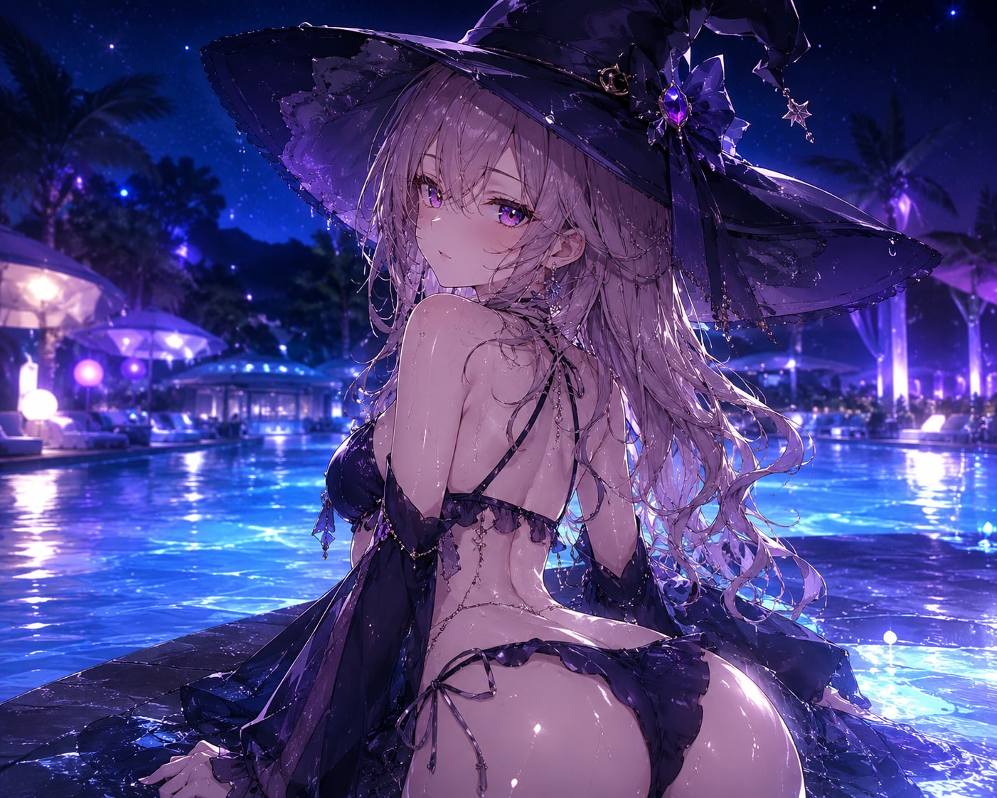 ナイトプール魔女