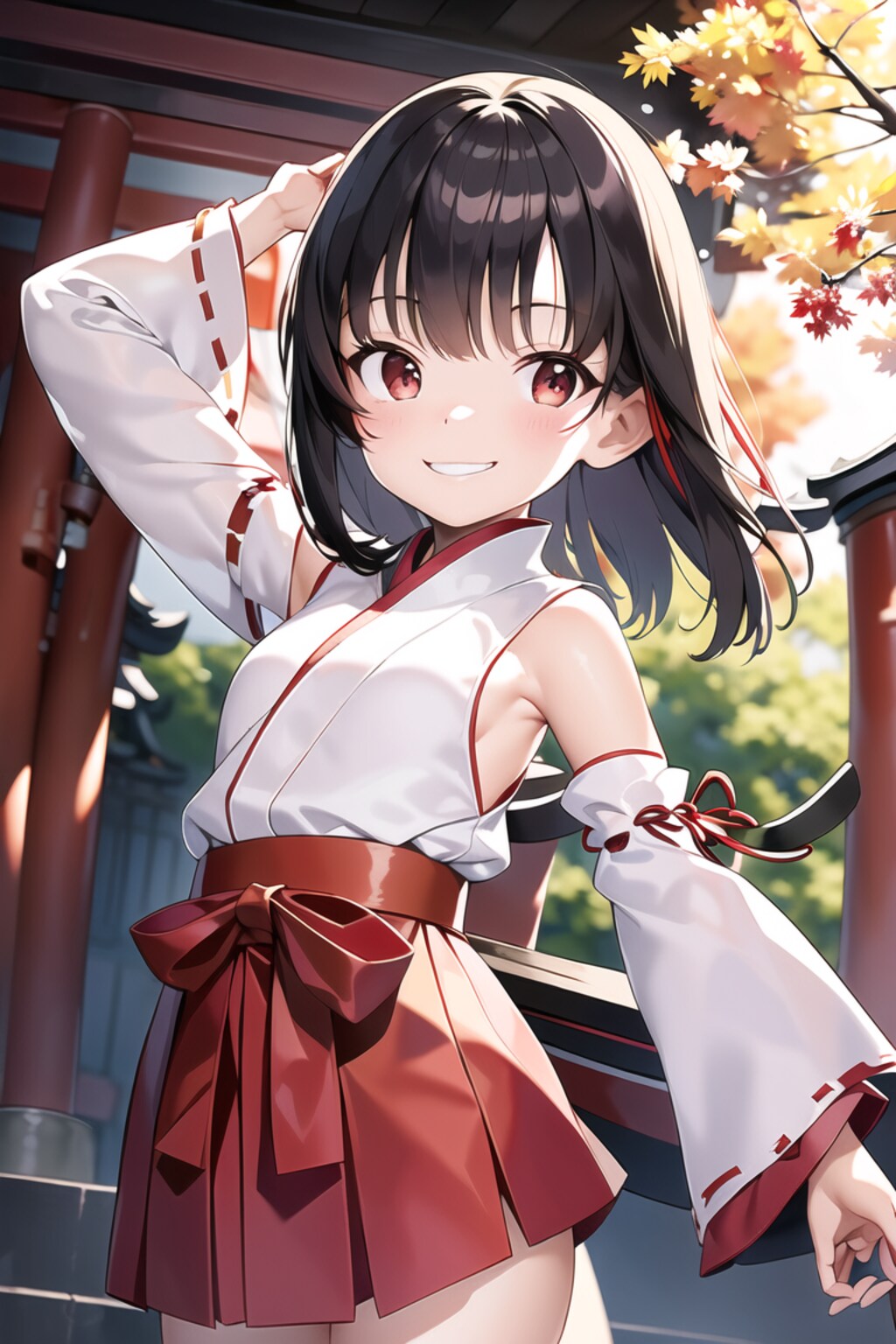 メスガキ腋巫女