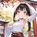 メスガキ腋巫女 3枚目