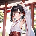 メスガキ腋巫女 6枚目