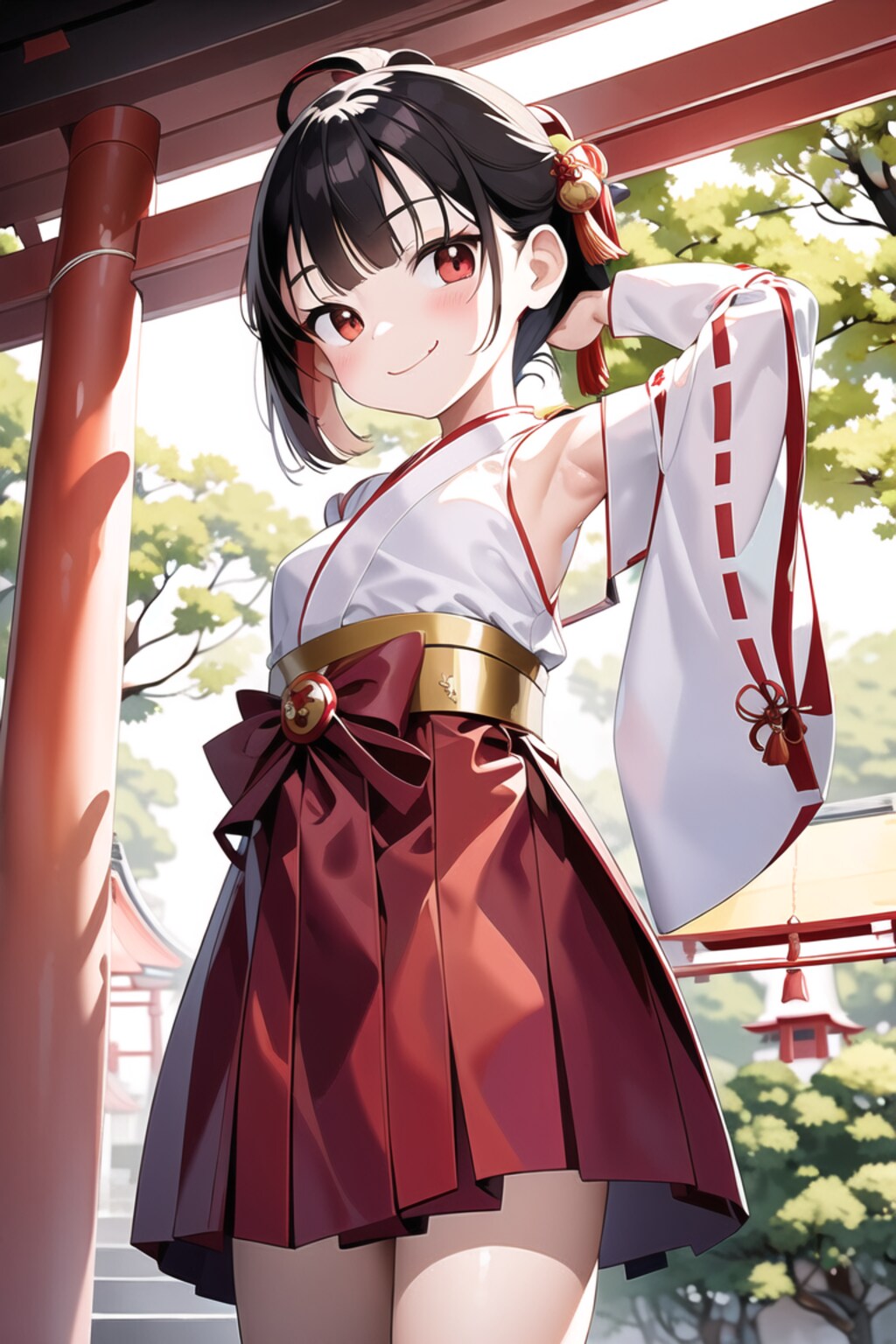 メスガキ腋巫女