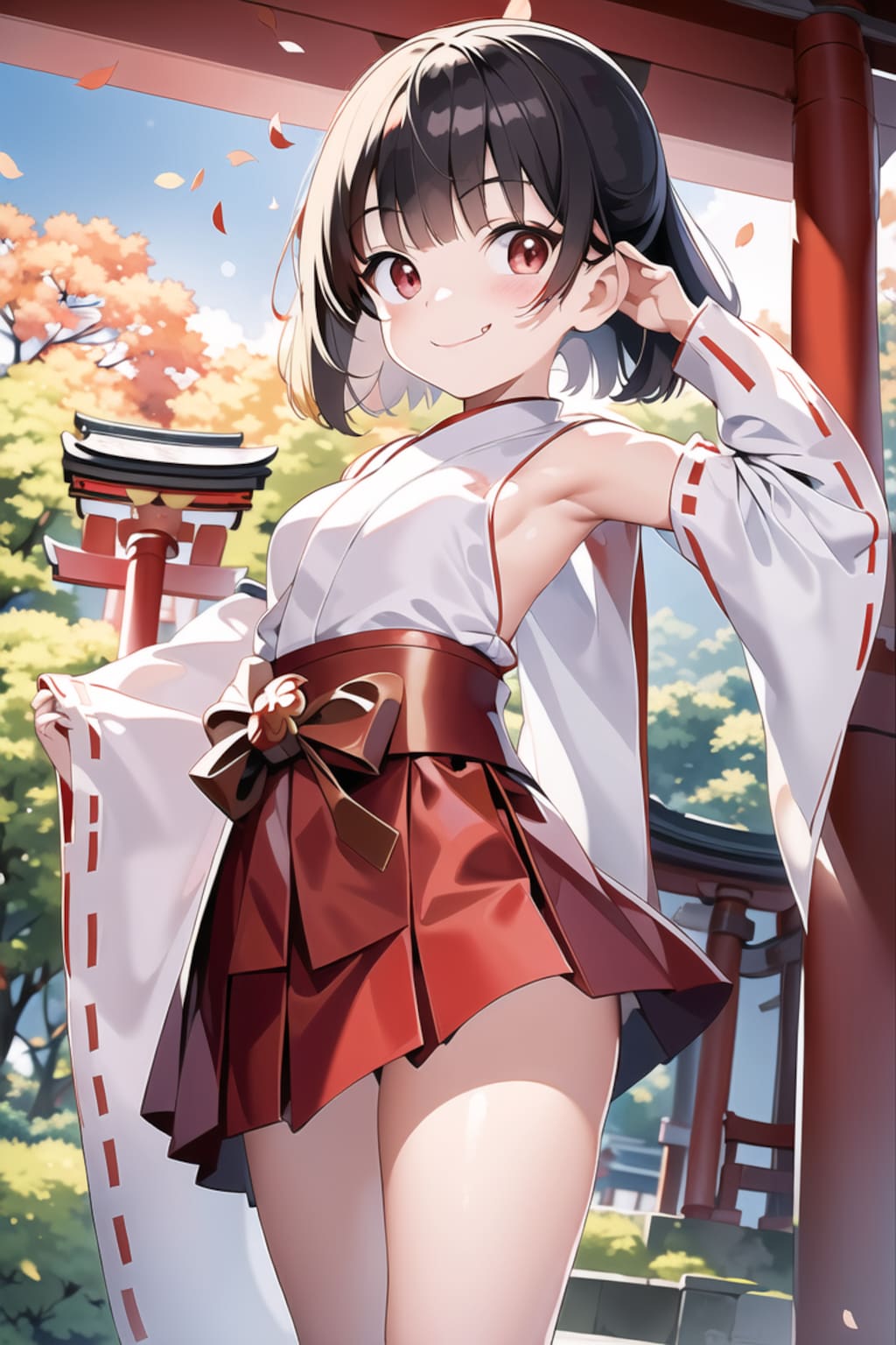 メスガキ腋巫女