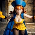 DQ4のアリーナ姫が魅せるセクシーな武道家のコスプレショー 2枚目