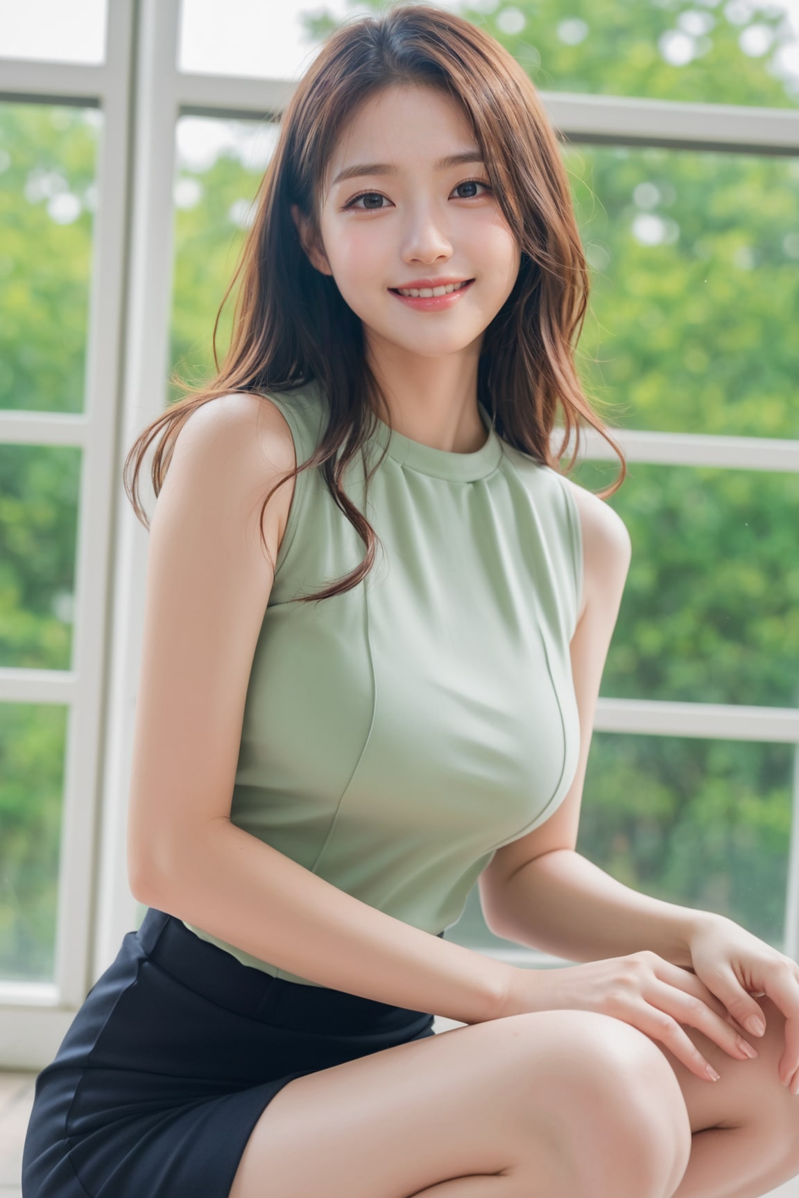 Sleeve blouse lady 💗