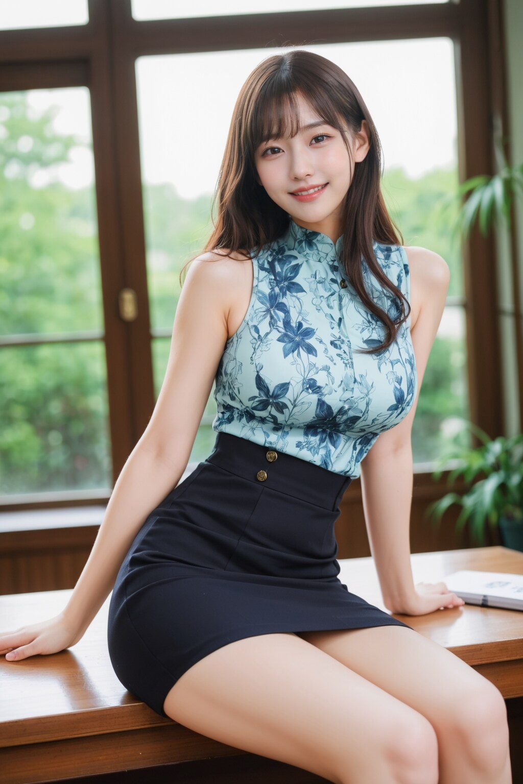 Sleeve blouse lady ?
