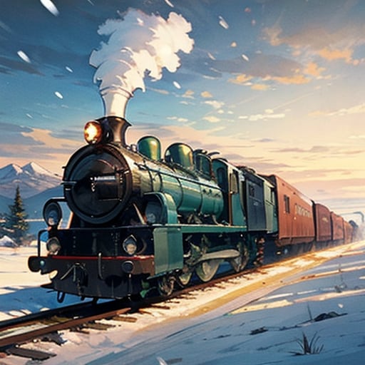 海外の車窓から「TOPAZの貨物列車を紹介します。」 | の人気AIイラスト・グラビア