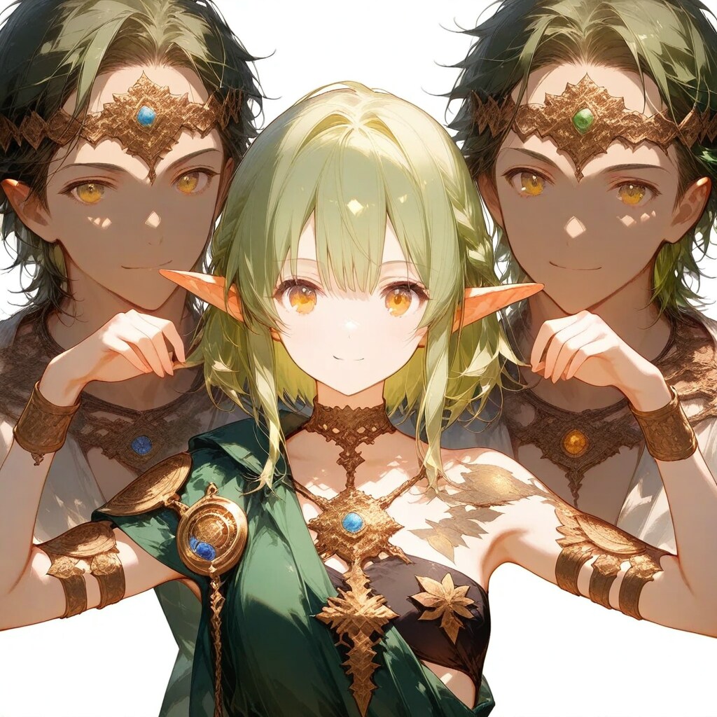 ？？？、後ろの２人は何だろう　ー 没画像にしようかな ー | の人気AIイラスト・グラビア