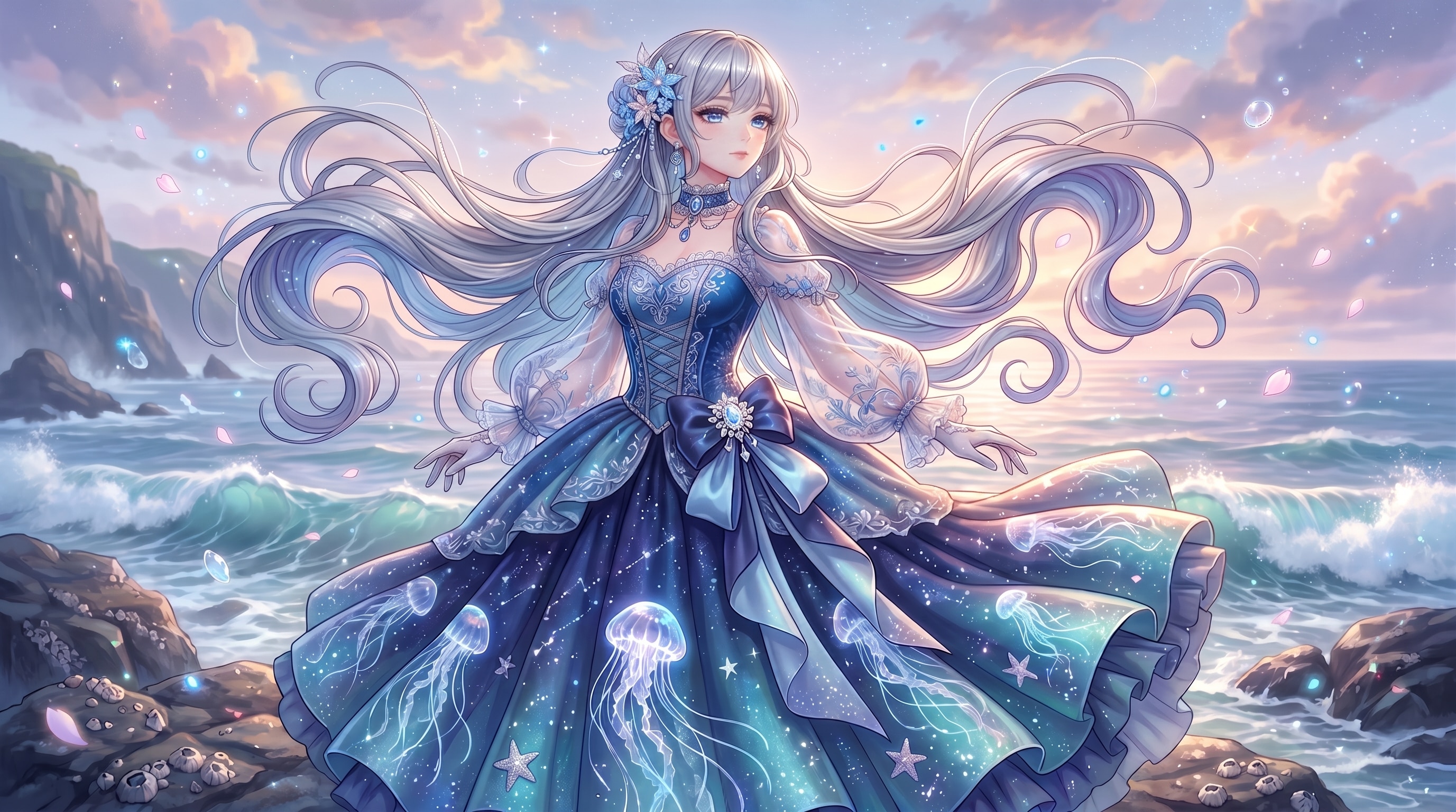 蒼海幽燐の舞姫 | の人気AIイラスト・グラビア