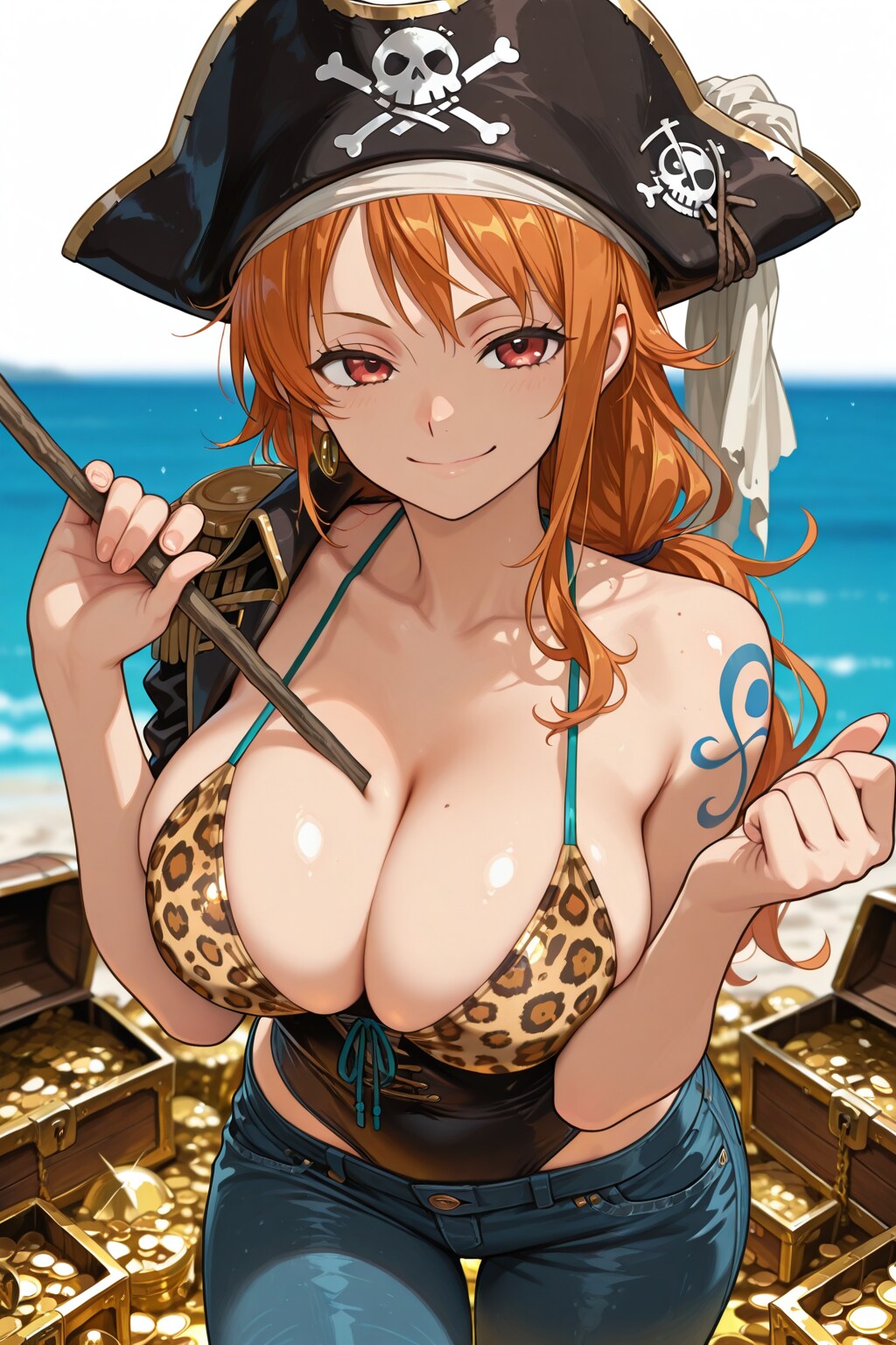 財宝に塗れて大儲けのナミ🏴‍☠️❤️