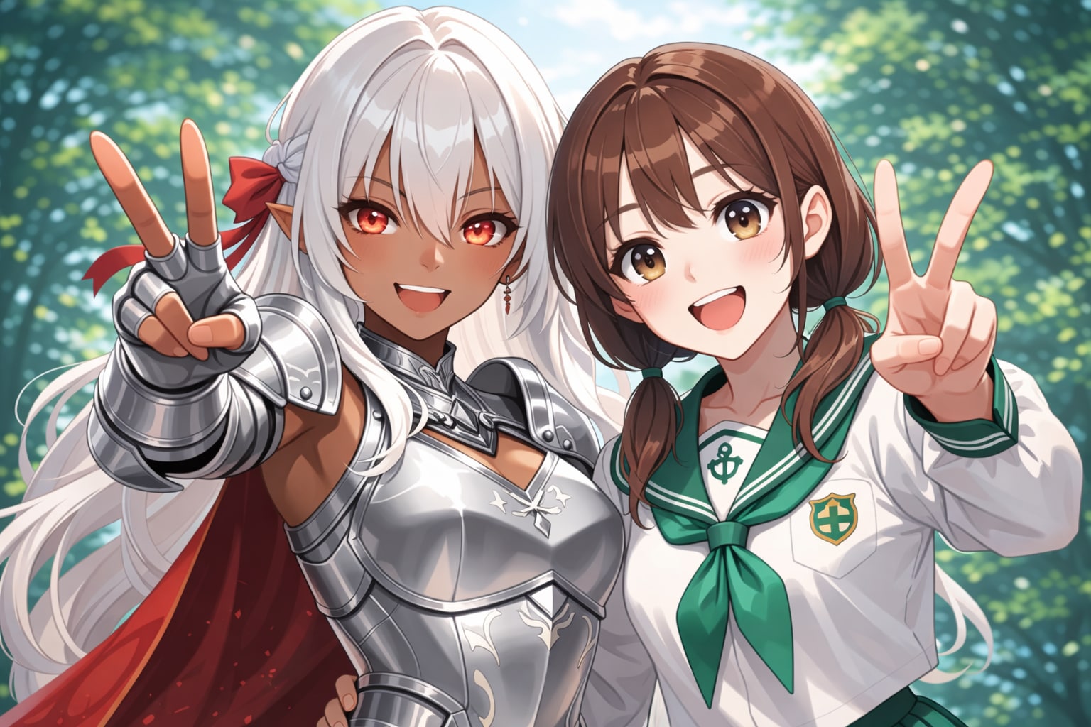 ピースショット（エルマ様×絵海ちゃん）