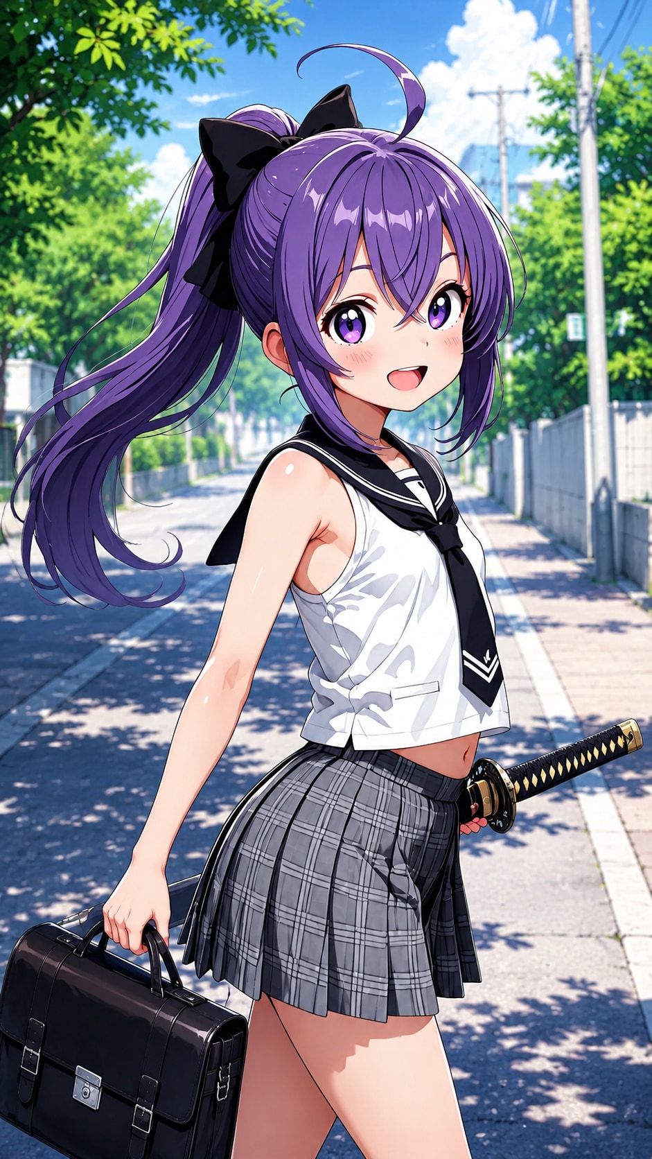 通学路のクノイチ