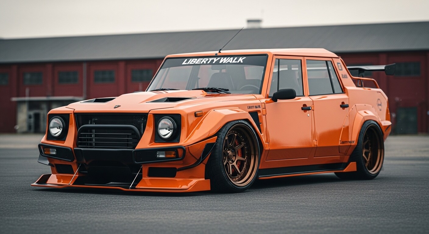 リバティーウォークランボルギーニLM002 | の人気AIイラスト・グラビア