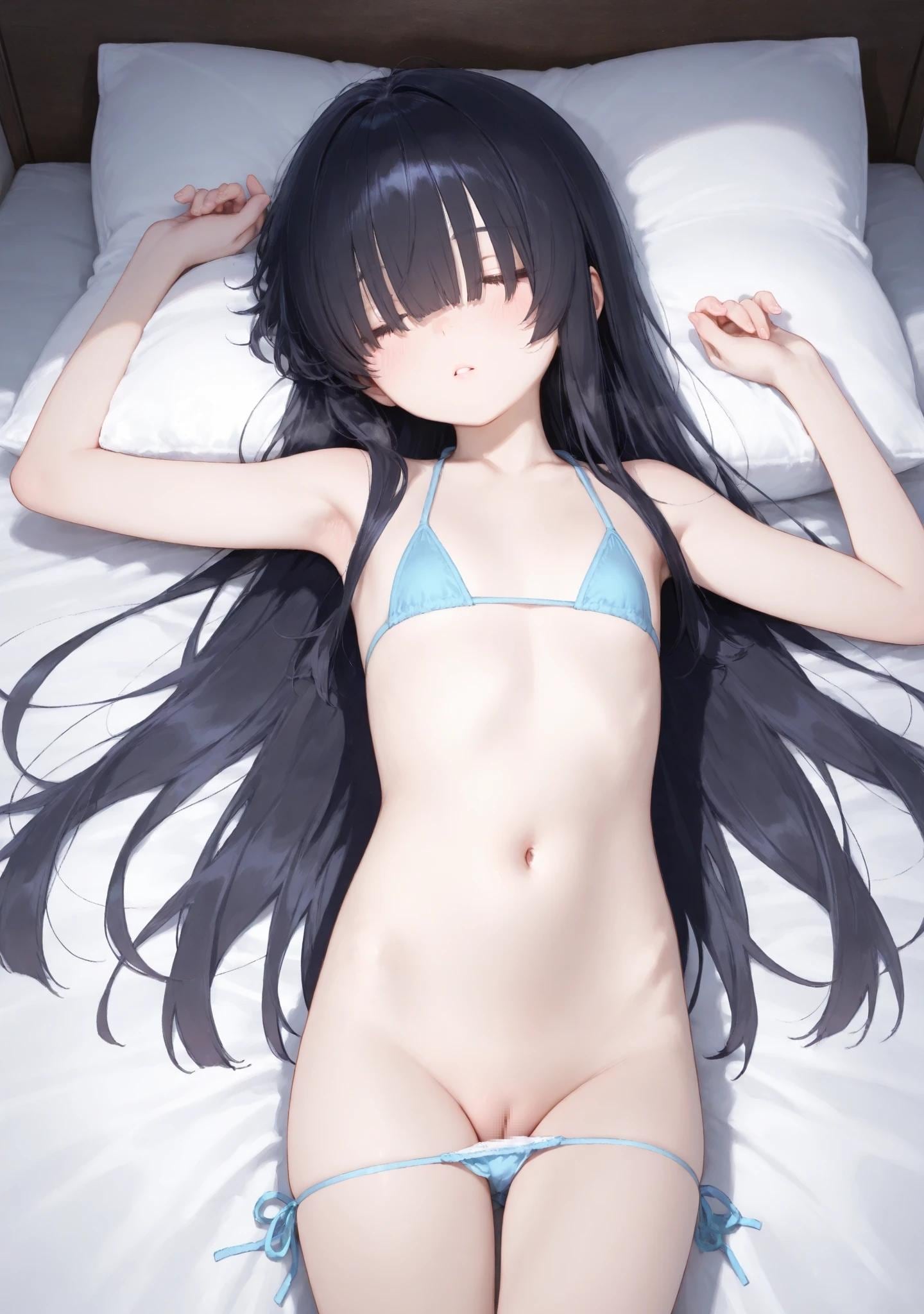 ビキニずらされる引きこもり妹