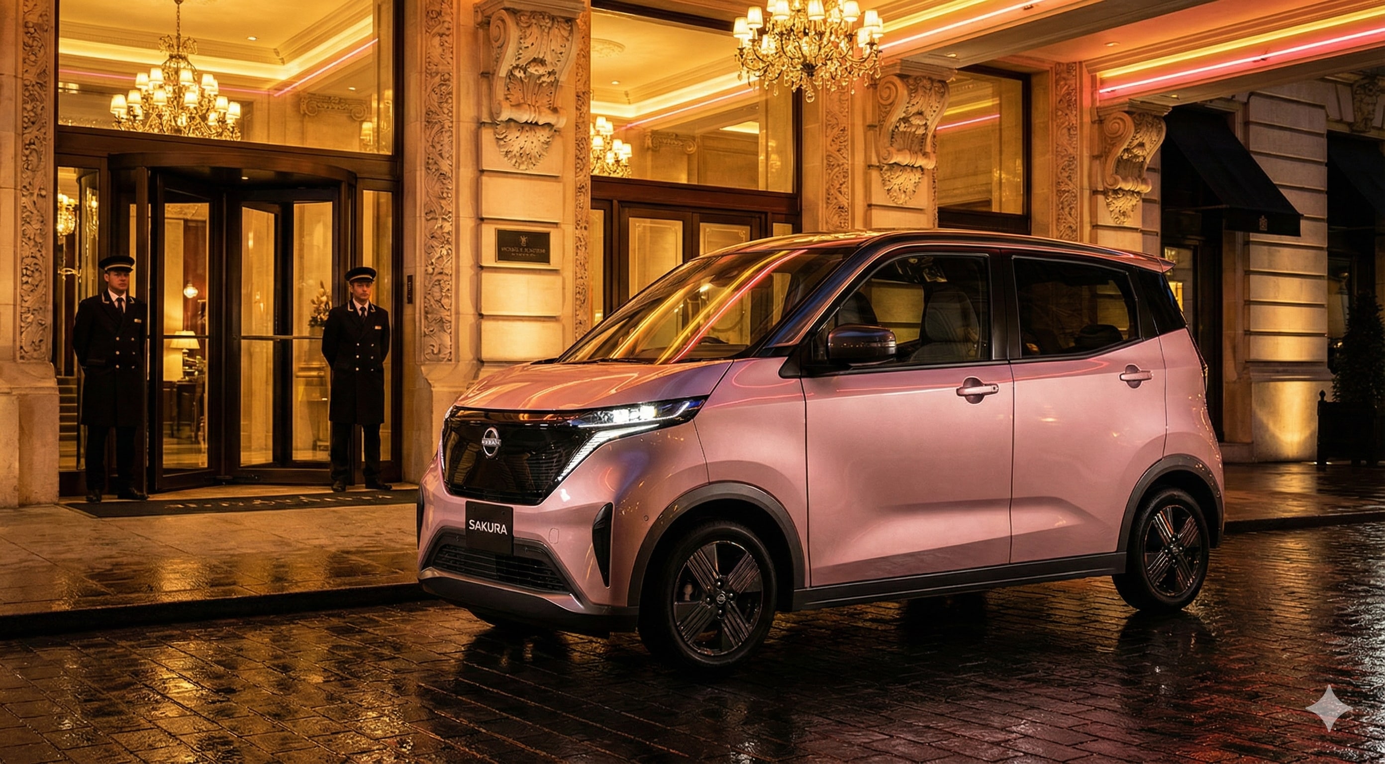 ホテルの玄関口にて | の人気AIイラスト・グラビア