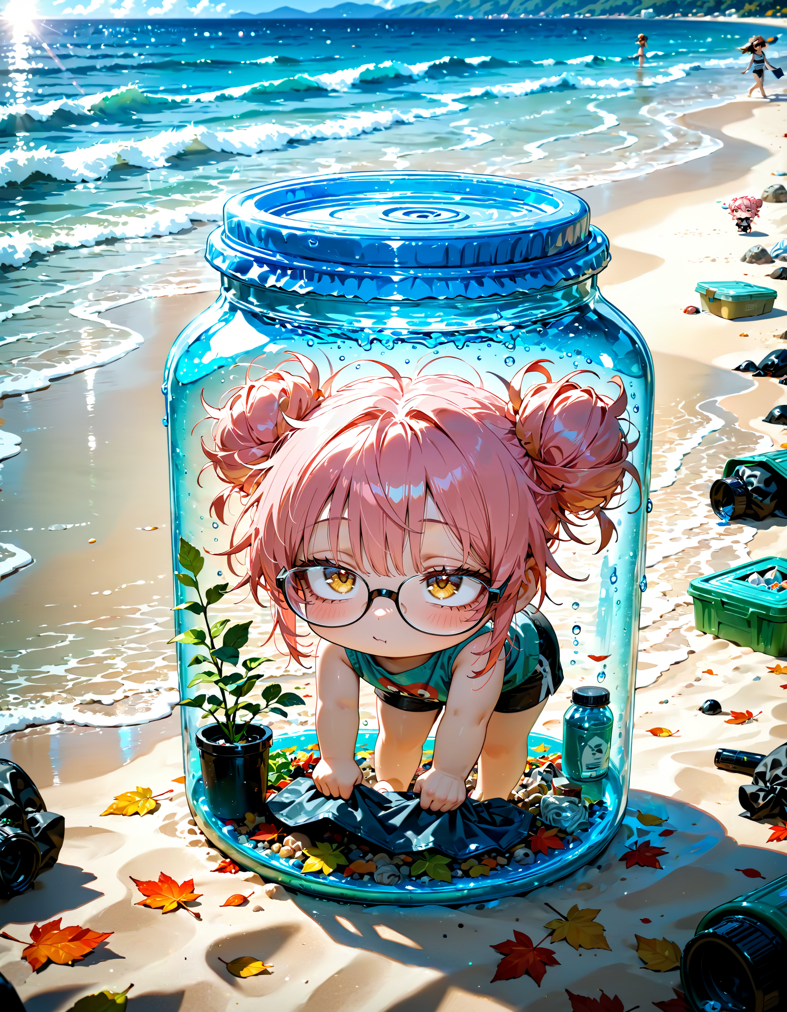 今日は何の日？　国際ビーチクリーンアップデー | の人気AIイラスト・グラビア