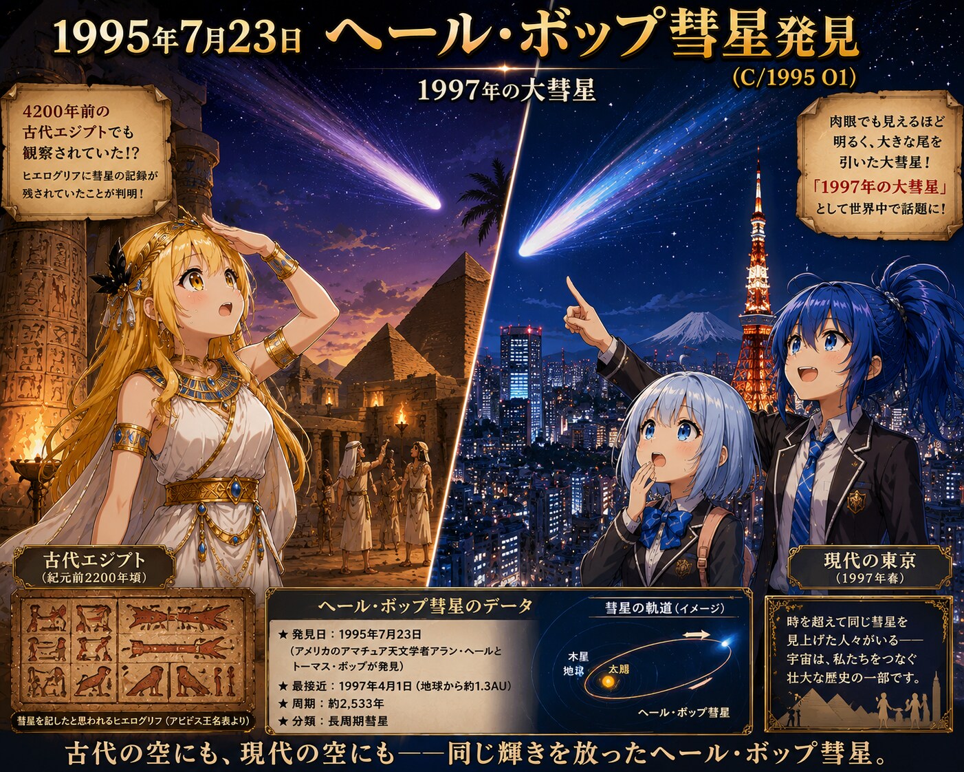 7月23日はへ―ル・ボップ彗星の発見日