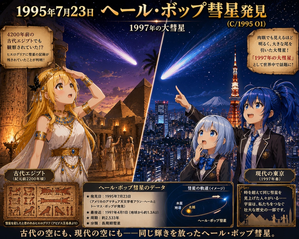 7月23日はへ―ル・ボップ彗星の発見日