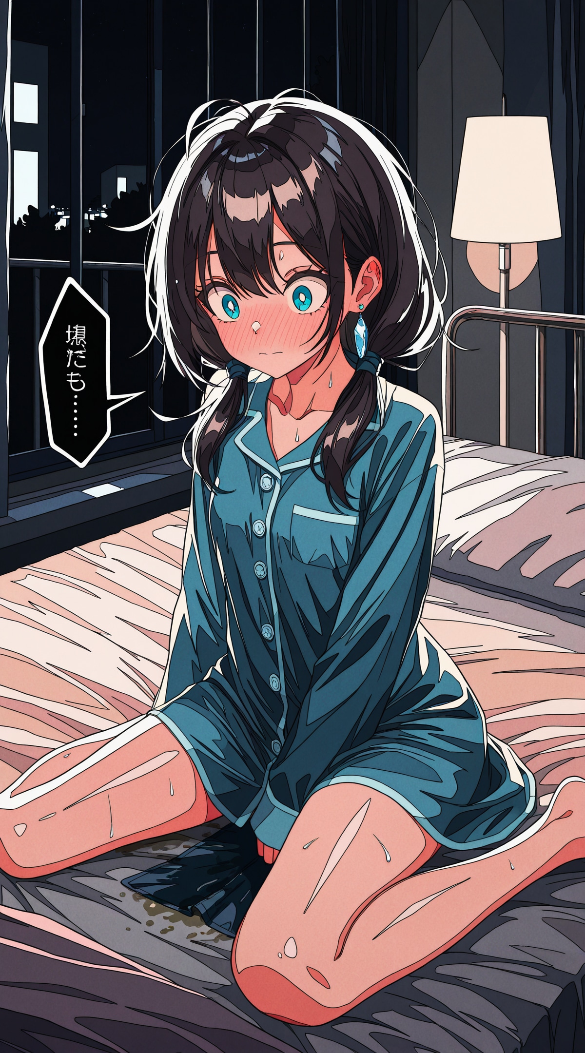 おねしょ (ベッドの上での思い出) 1 | の人気AIイラスト・グラビア