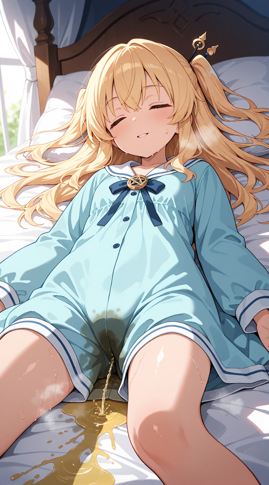 おねしょ (ベッドの上での思い出) 1