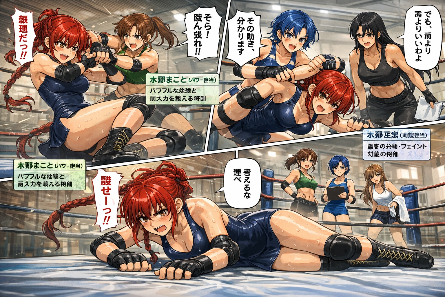 泣き虫レスラーらんま！第9話～アヤのスパーリング～ | の人気AIイラスト・グラビア