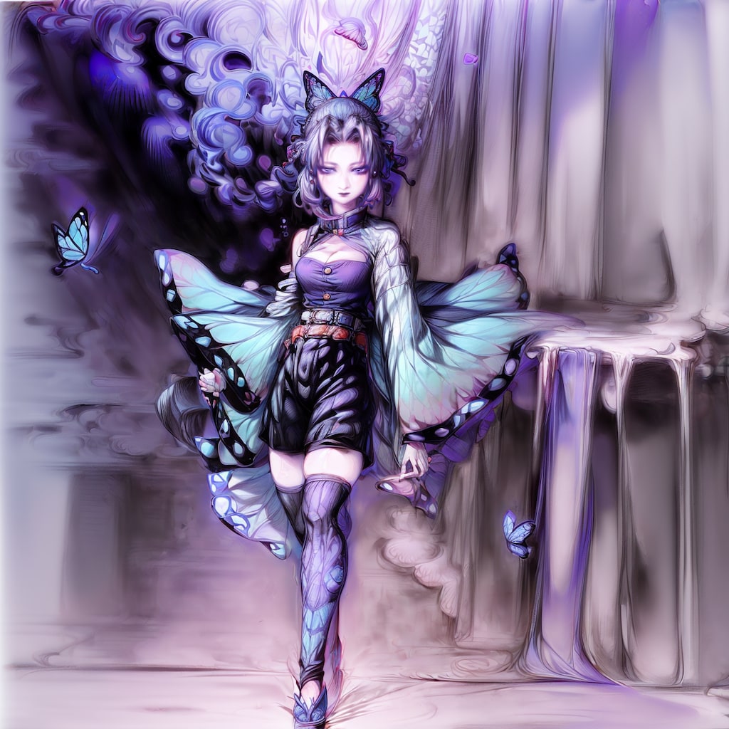 天野喜孝作画風のオーラを放つ「鬼滅の刃」胡蝶しのぶ