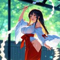 楽しそうに舞を踊る巫女さん 4枚目