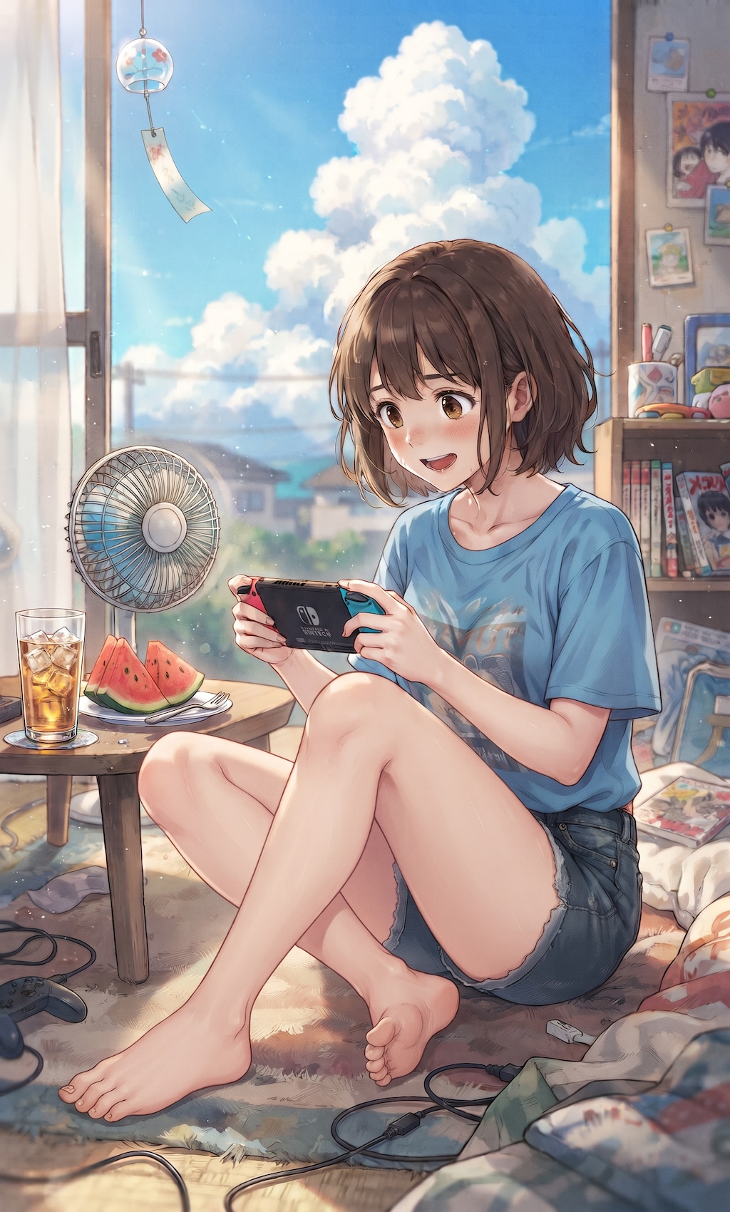 夏休みはゲーム三昧