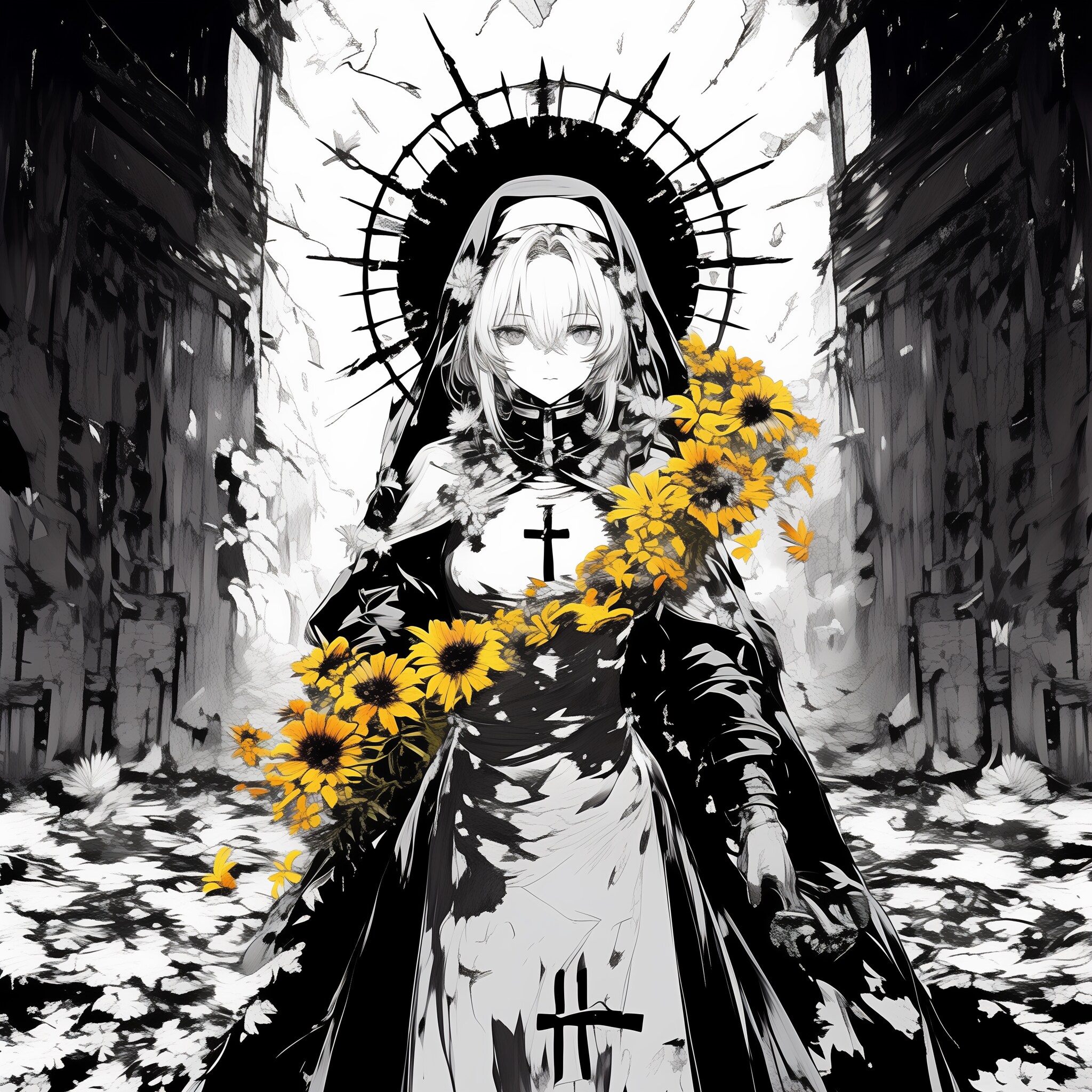 地下、占拠した一角にて。 | の人気AIイラスト・グラビア