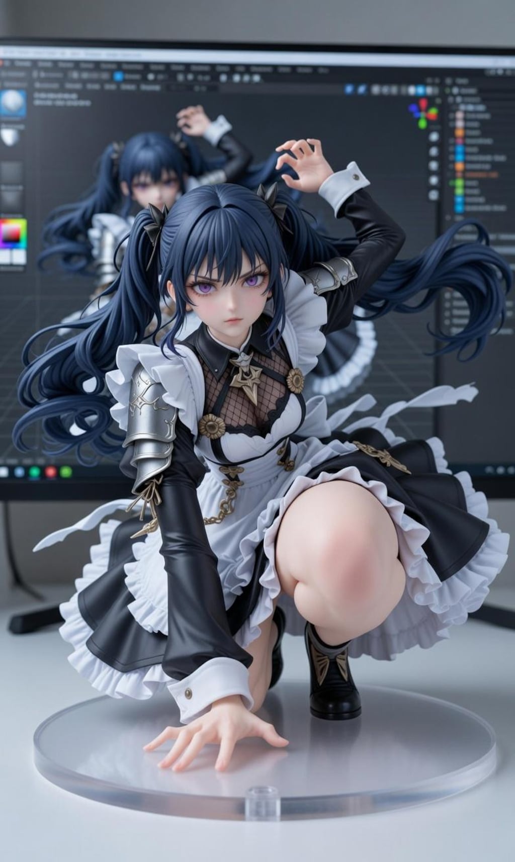 メイドのエレクトラのフィギュア