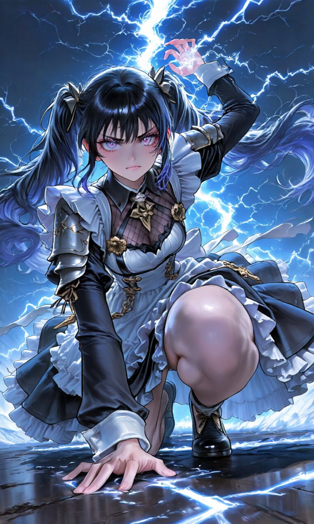 メイドのエレクトラのフィギュア