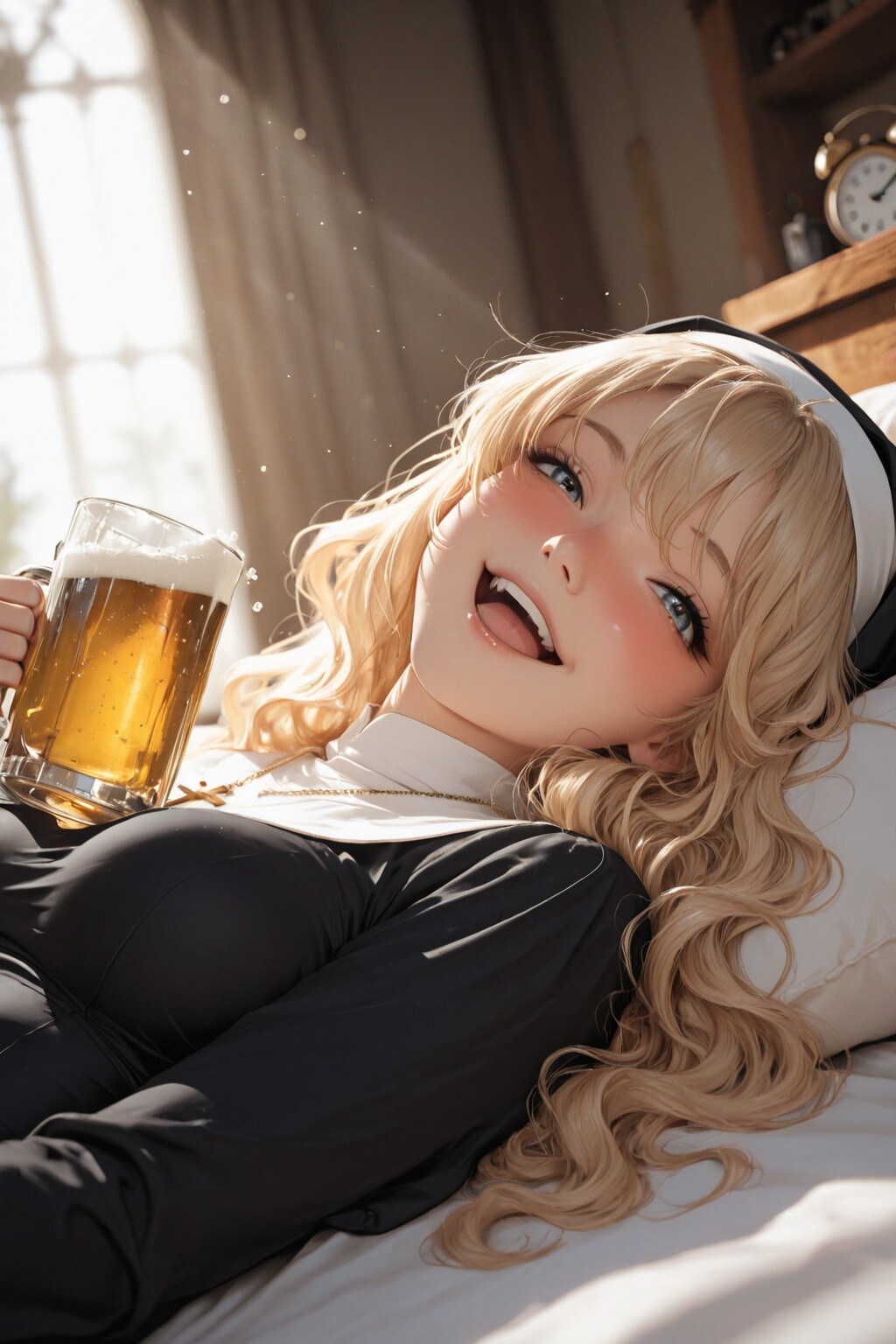 Beautiful Sister - No Alcohol No Life（追放シスター「おはようございます♪あれぇ～ 今何時ですかね？）