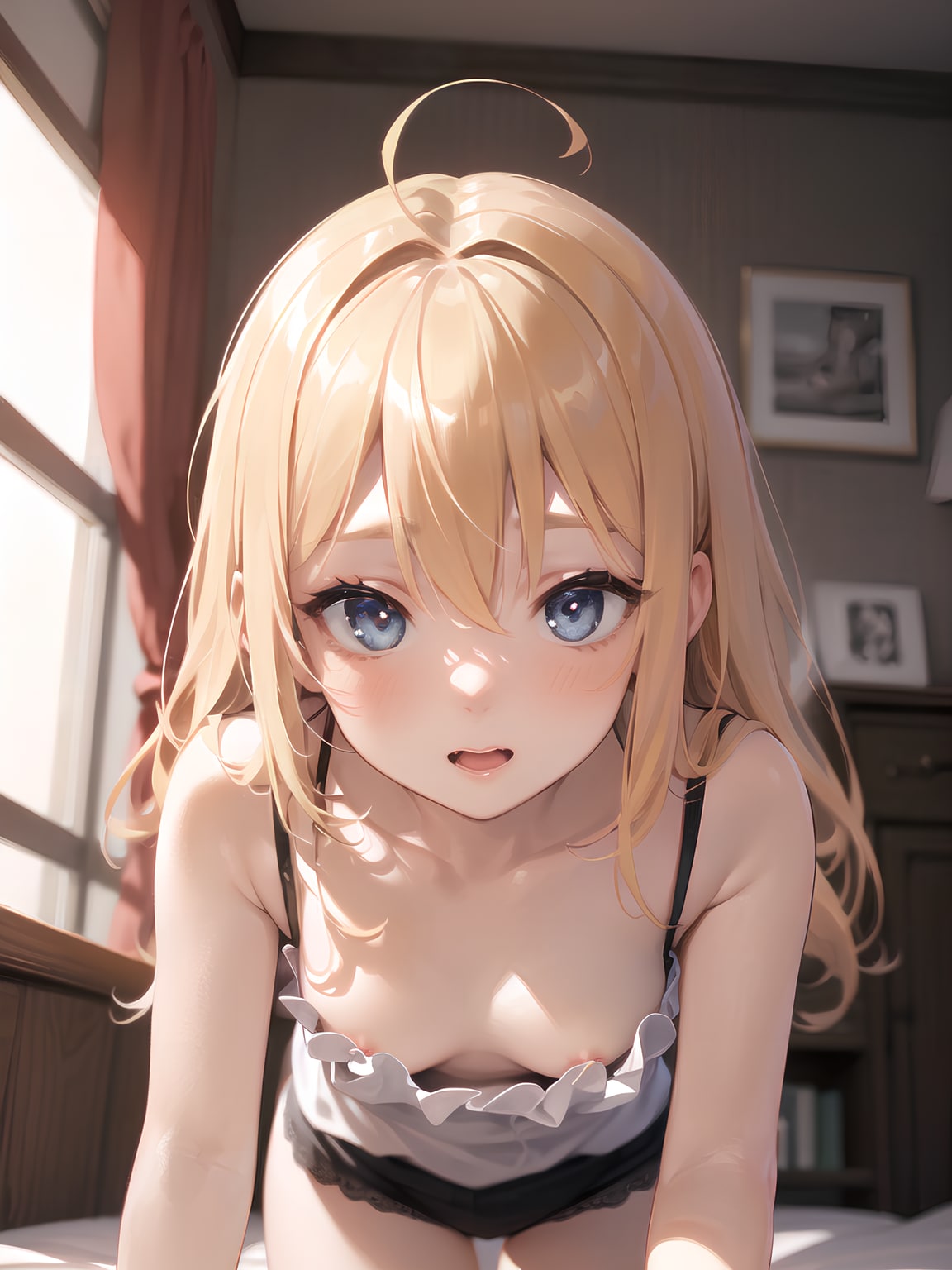 AI胸チラ画像特集の作品 前かがみでばったり