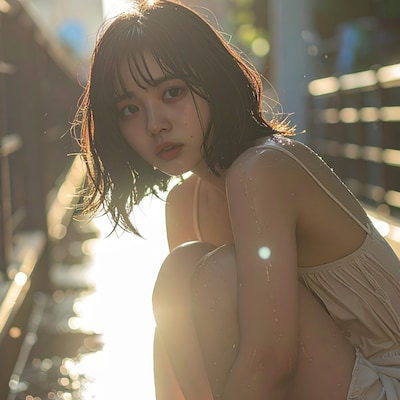 雨上がりの空に