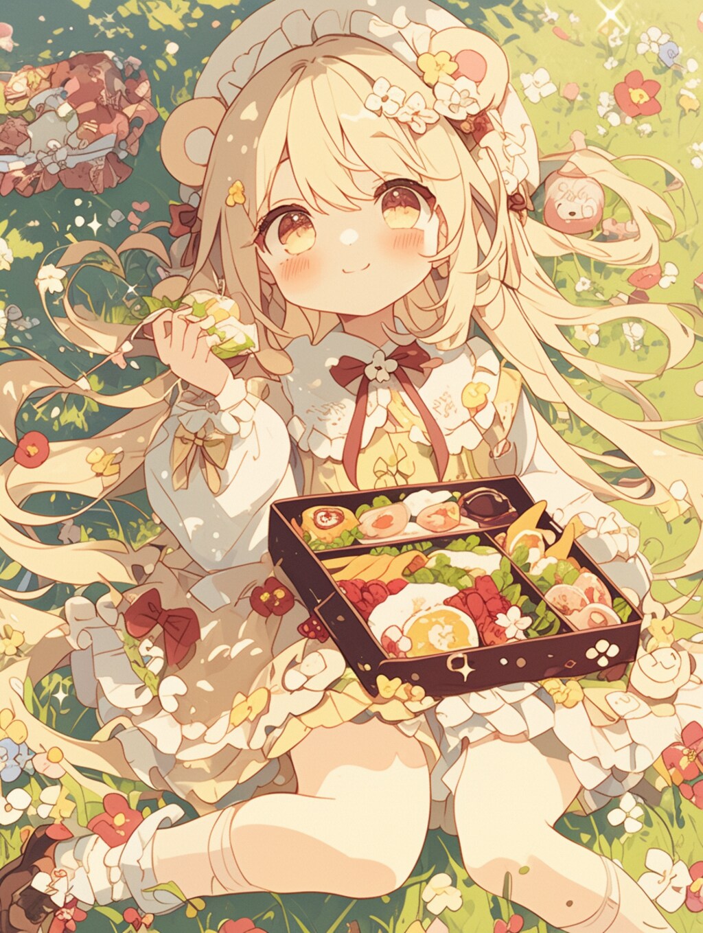 春のぽかぽかランチタイム🐾