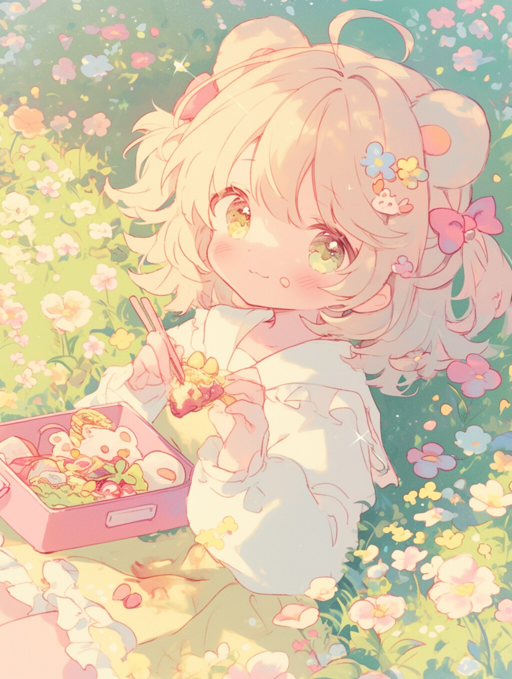 春のぽかぽかランチタイム🐾