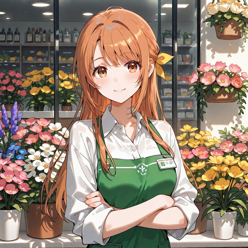花屋の少女 | の人気AIイラスト・グラビア