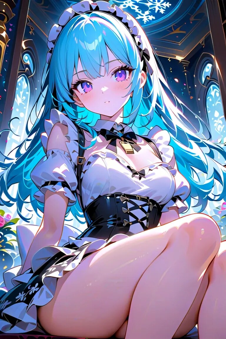 おはよ…何みてんのよ…？　スーパーメイド | の人気AIイラスト・グラビア